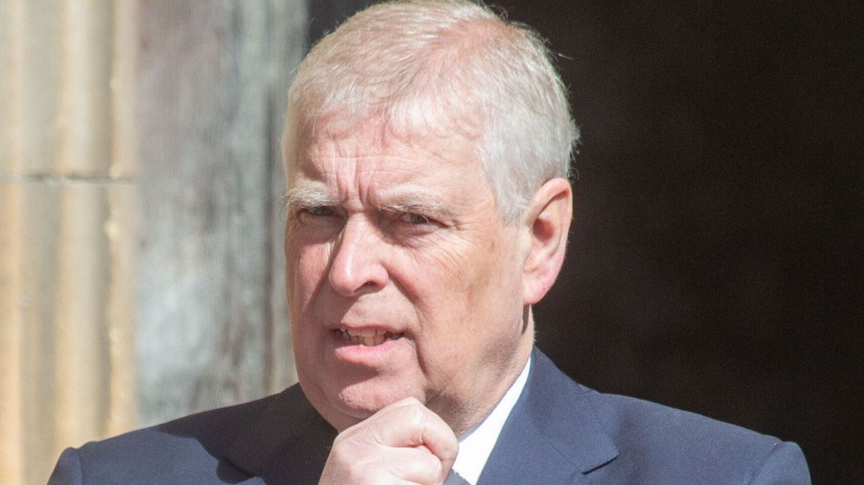 Andrew Mountbatten-Windsor frowning