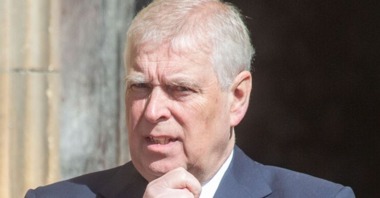 Andrew Mountbatten-Windsor frowning