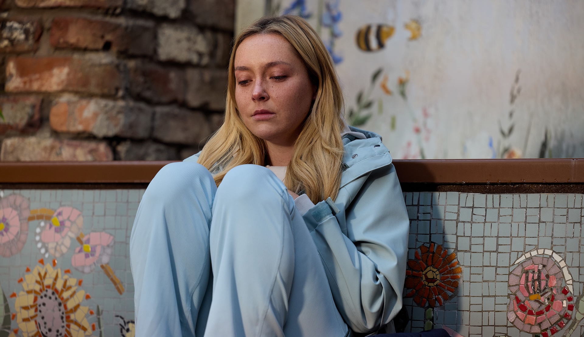 Megan crying in Coronation Street