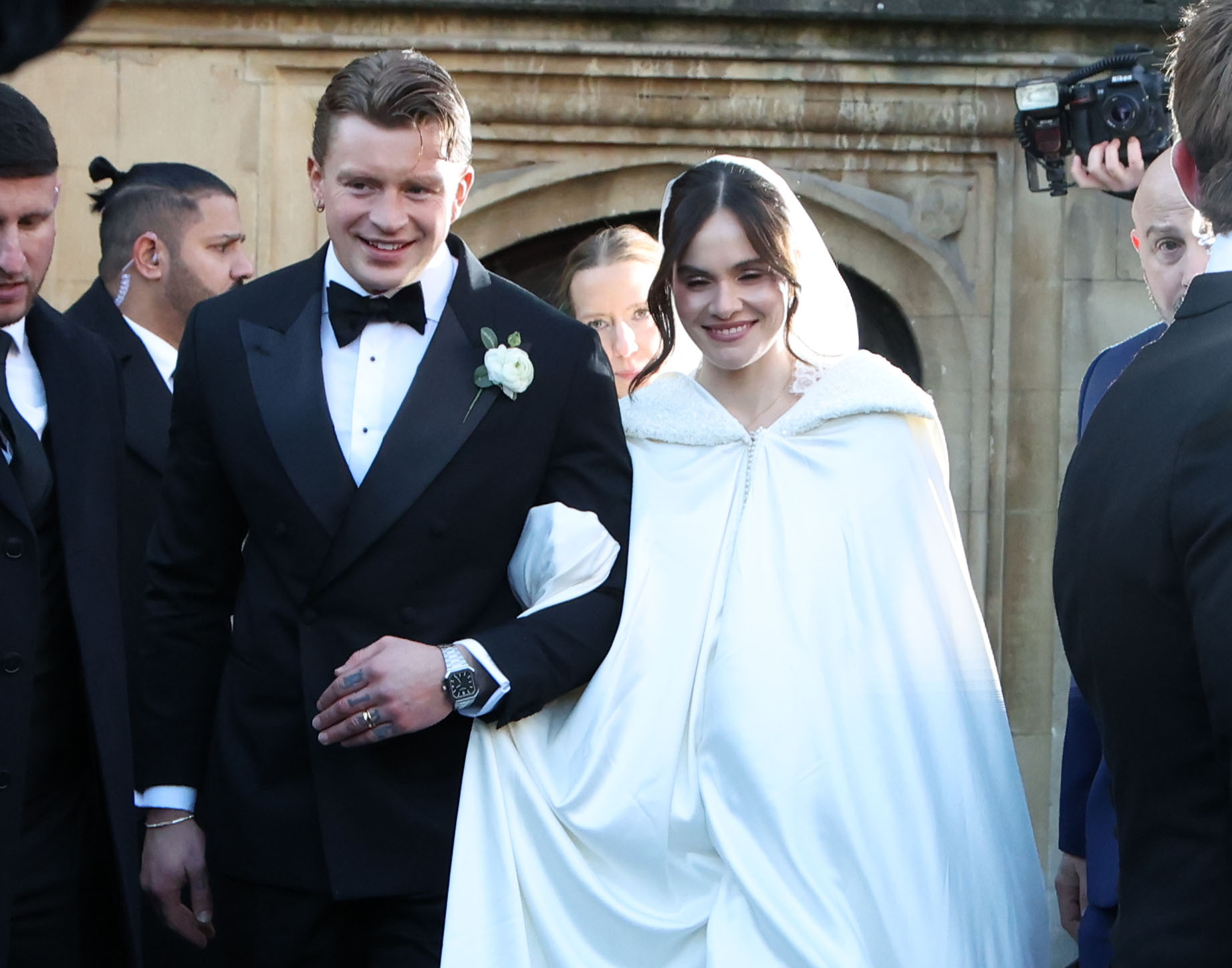 Holly Ramsay and Adam Peaty at their wedding