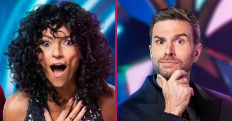Davina McCall and Joel Dommett