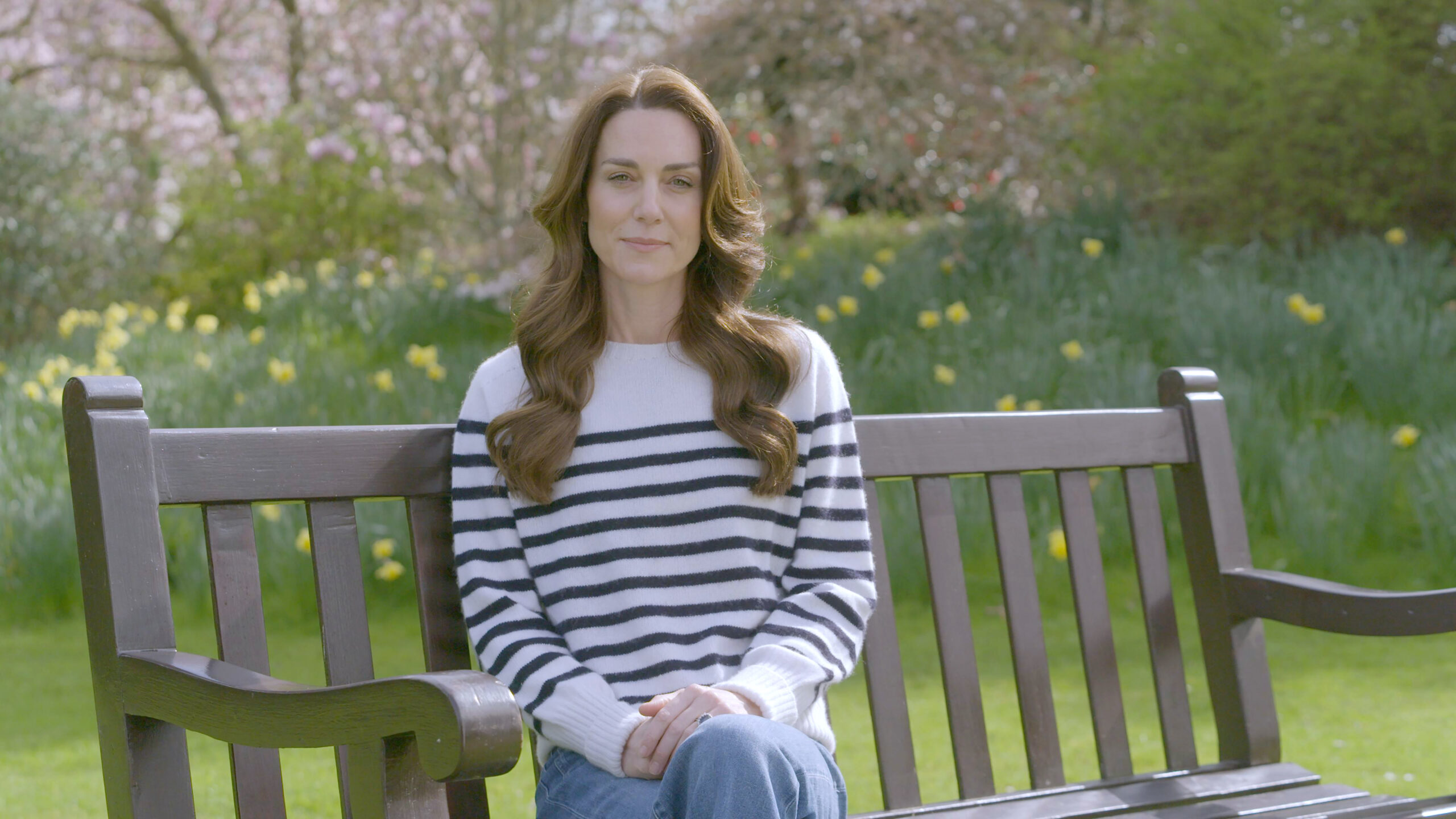 Kate Middleton speaking in cancer video