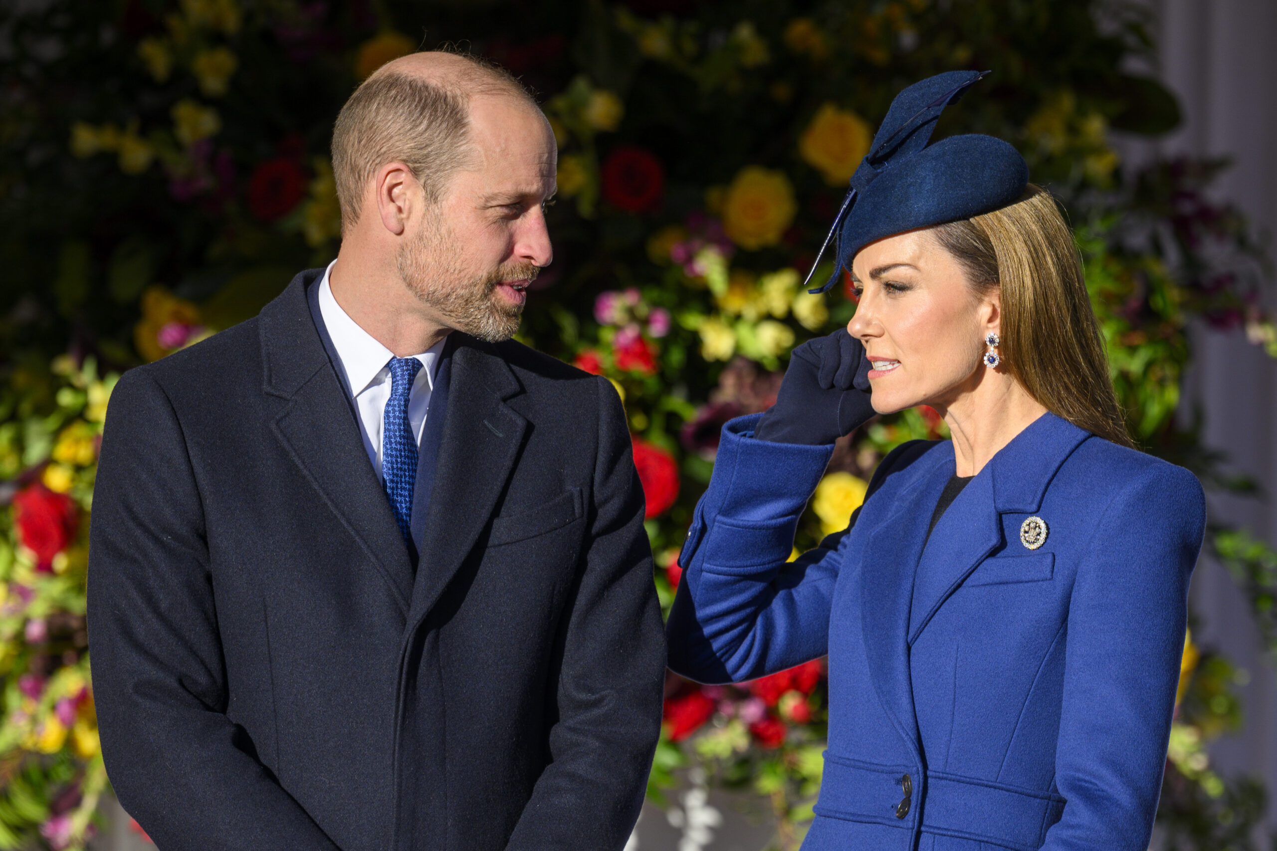 Prince William and Kate Middleton during state visit