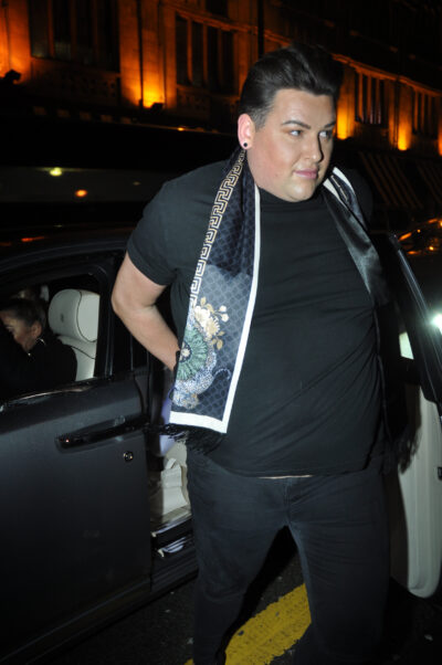 David Potts getting out of a car