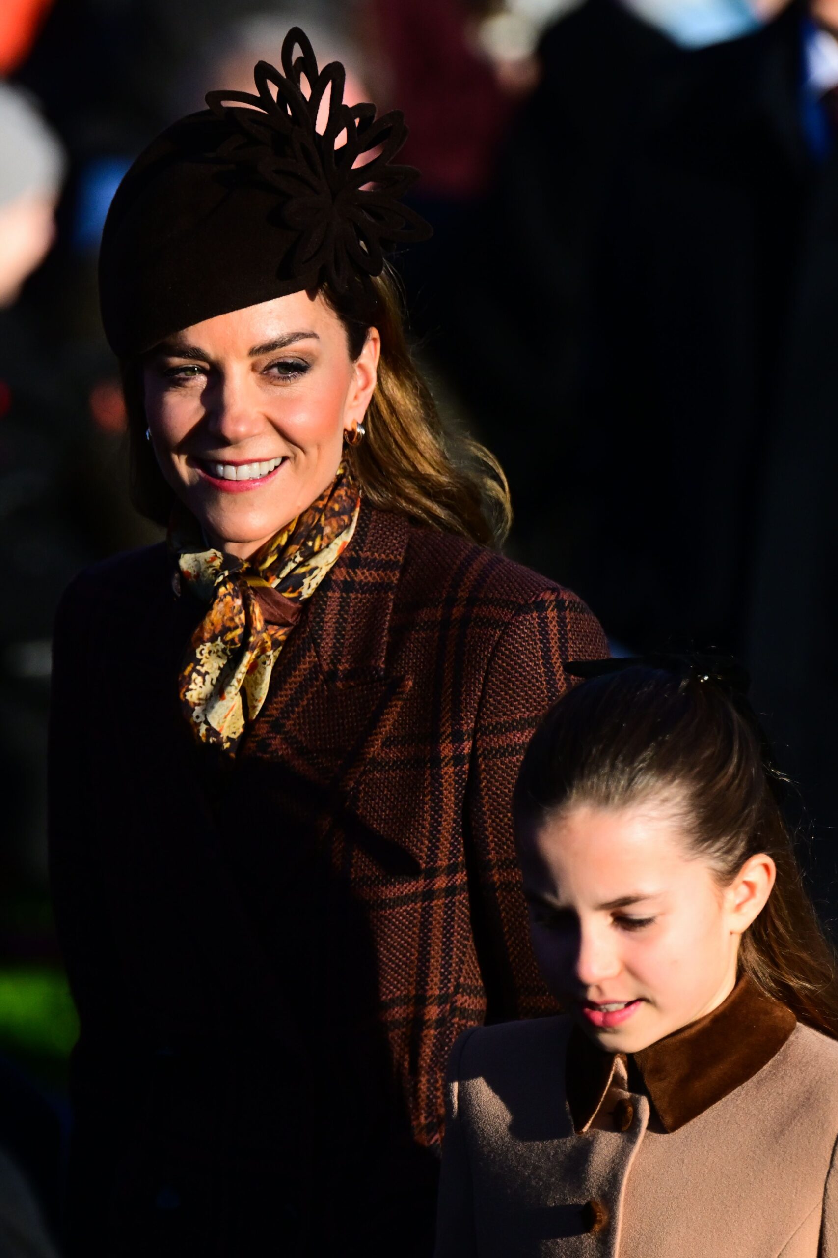 Kate Middleton with Princess Charlotte on Christmas Day