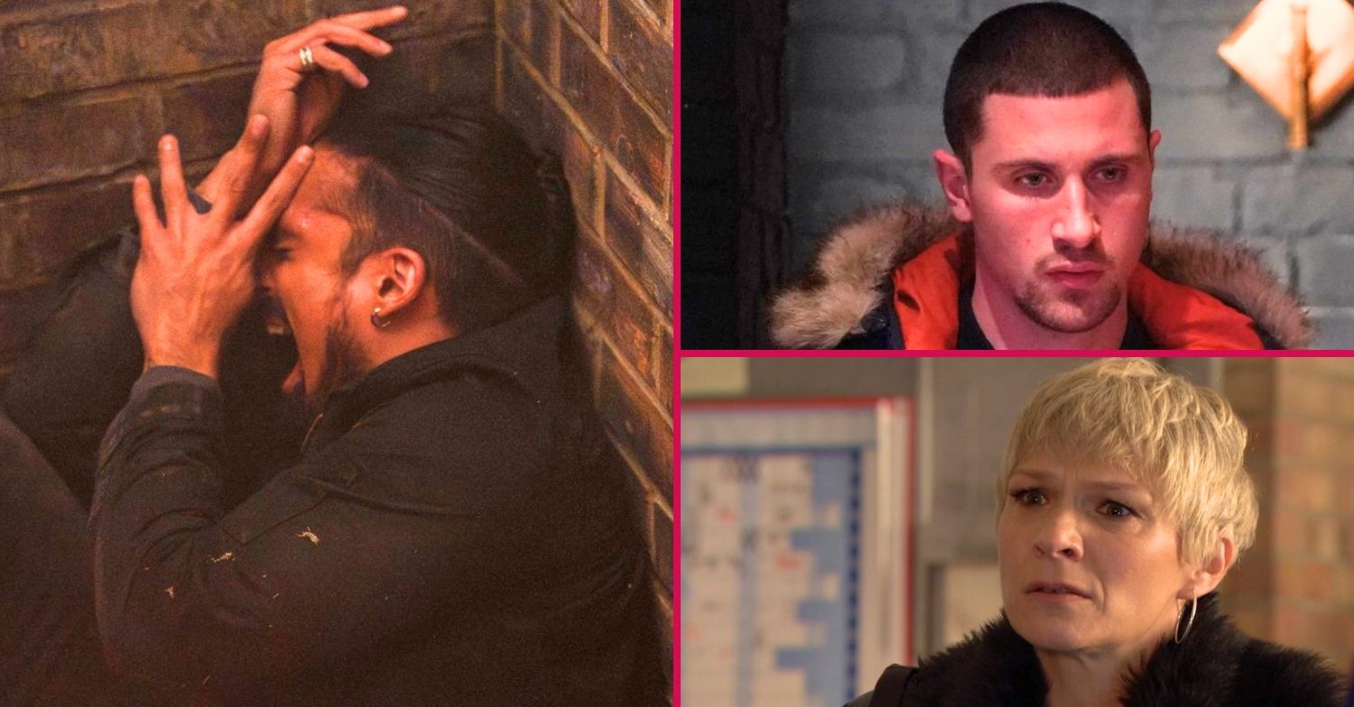 Composite image of Ravi, Harry and Nicola on EastEnders (Credit: BBC/Composite: ED!)