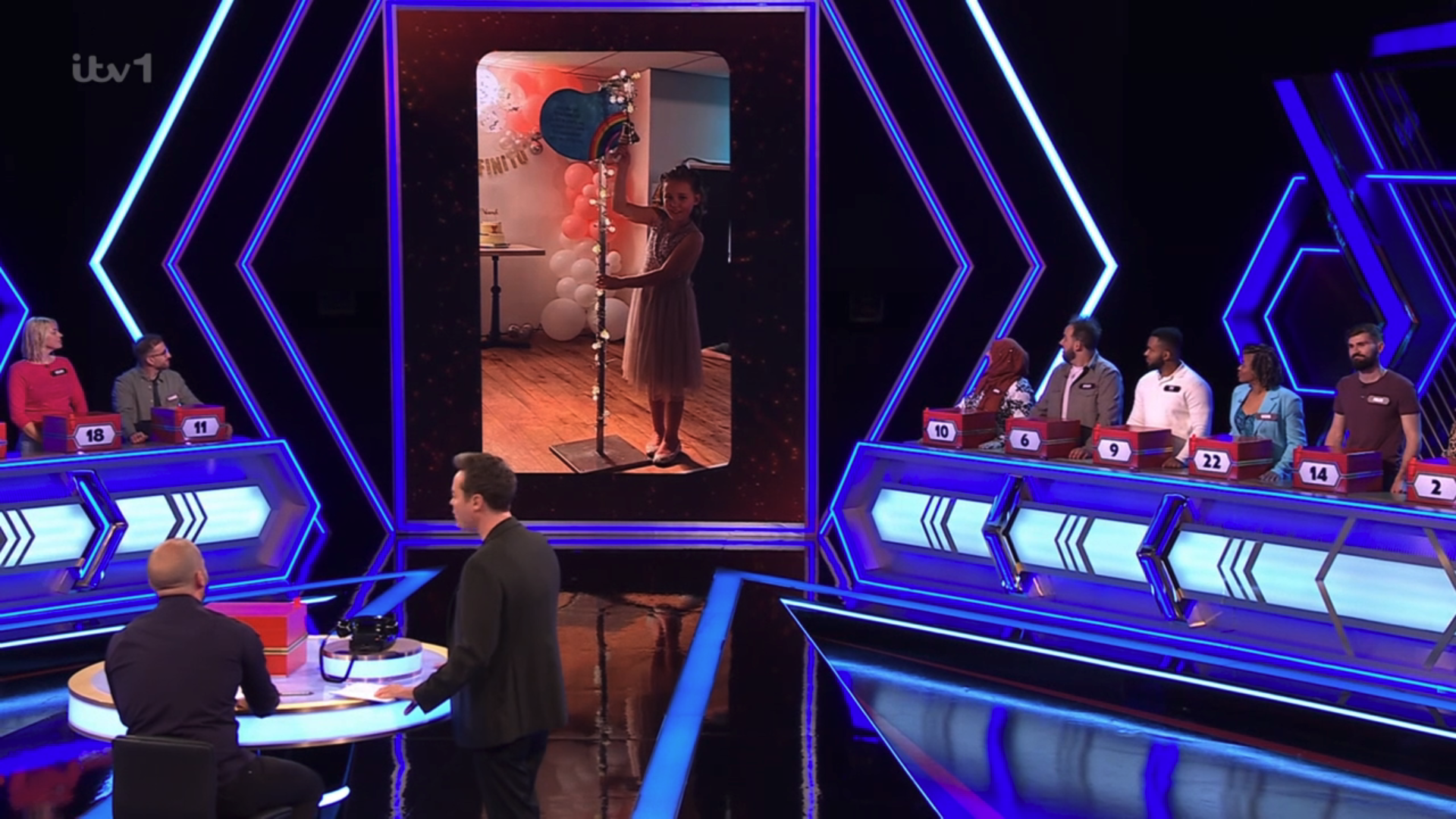 Kev's daughter ringing the bell