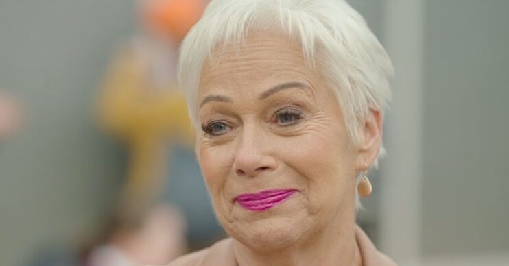 Denise Welch as Steph Haydock smiling in Waterloo Road