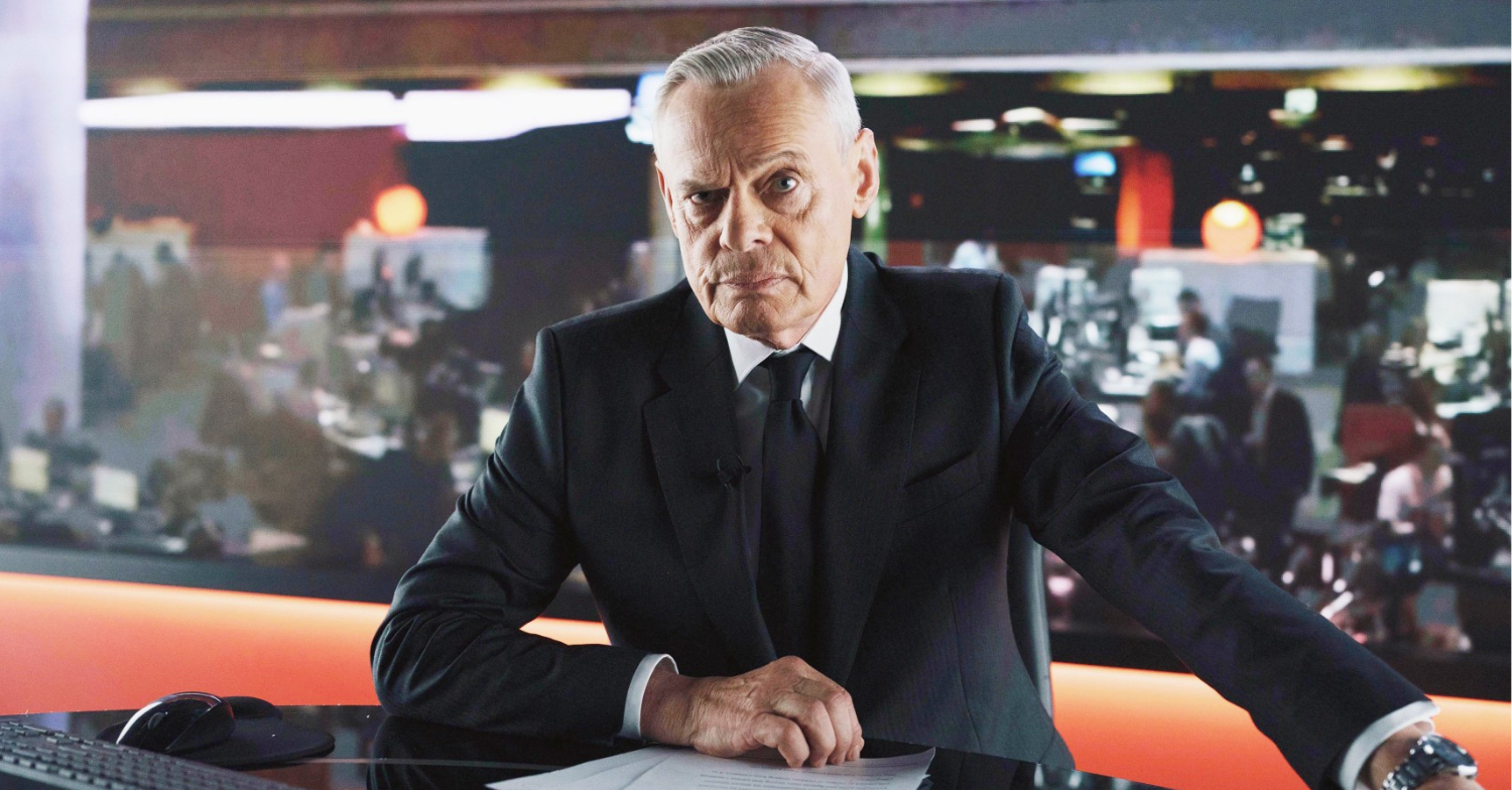 Martin Clunes as Huw Edwards in Channel 5 drama