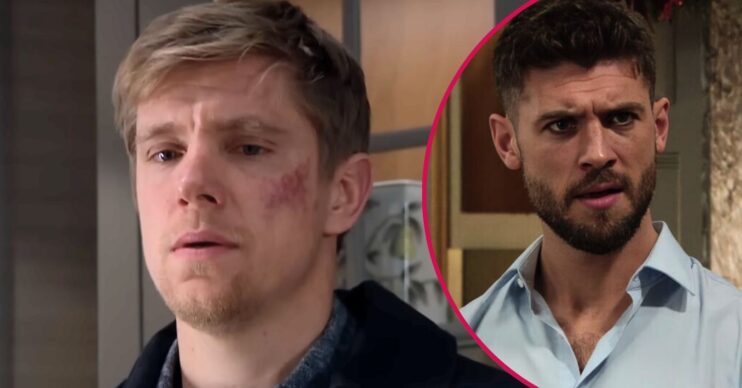 Robert and Joe in Emmerdale (Credit: ITV/Comp ED!)