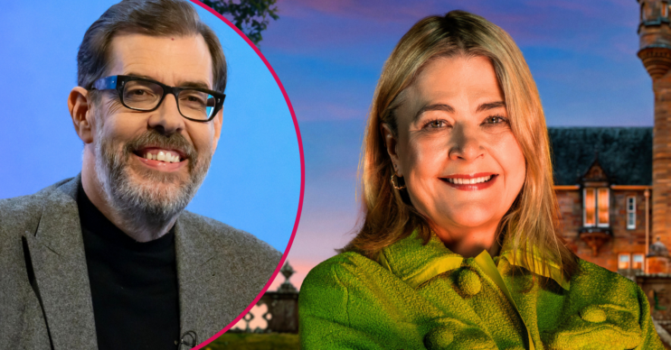 Richard Osman and Harriet from The Traitors