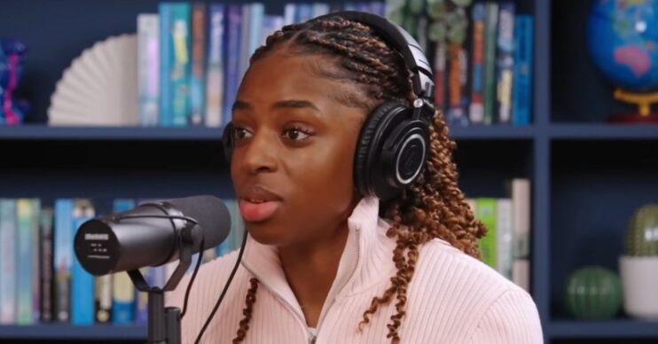 ED pic: Cat Burns on podcast