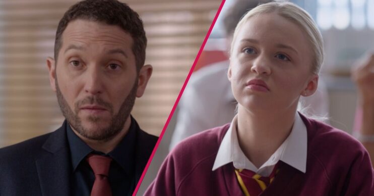 Darius and Portia in the Waterloo Road series 17 finale
