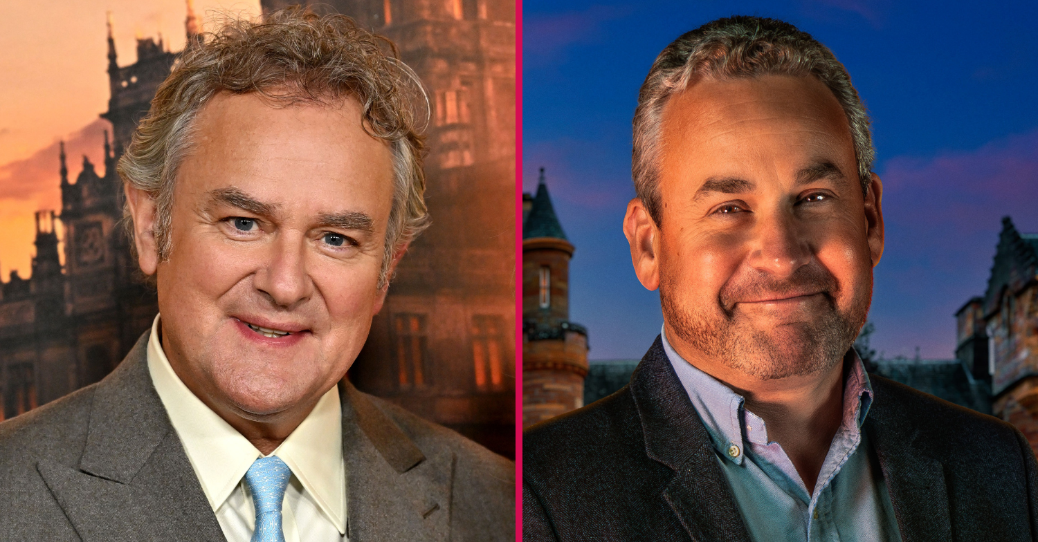 Hugh Bonneville and Hugo from The Traitors