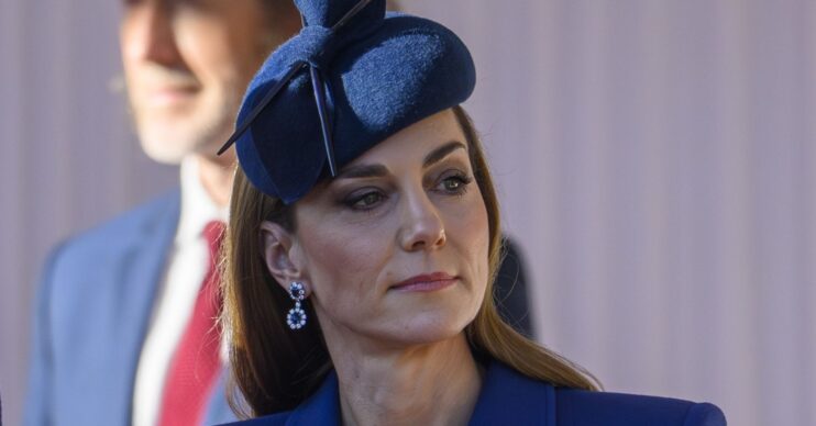 Kate Middleton in blue outfit for royal engagement