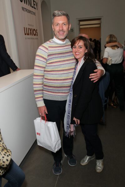 Jill Halfpenny and Matt Janes smiling