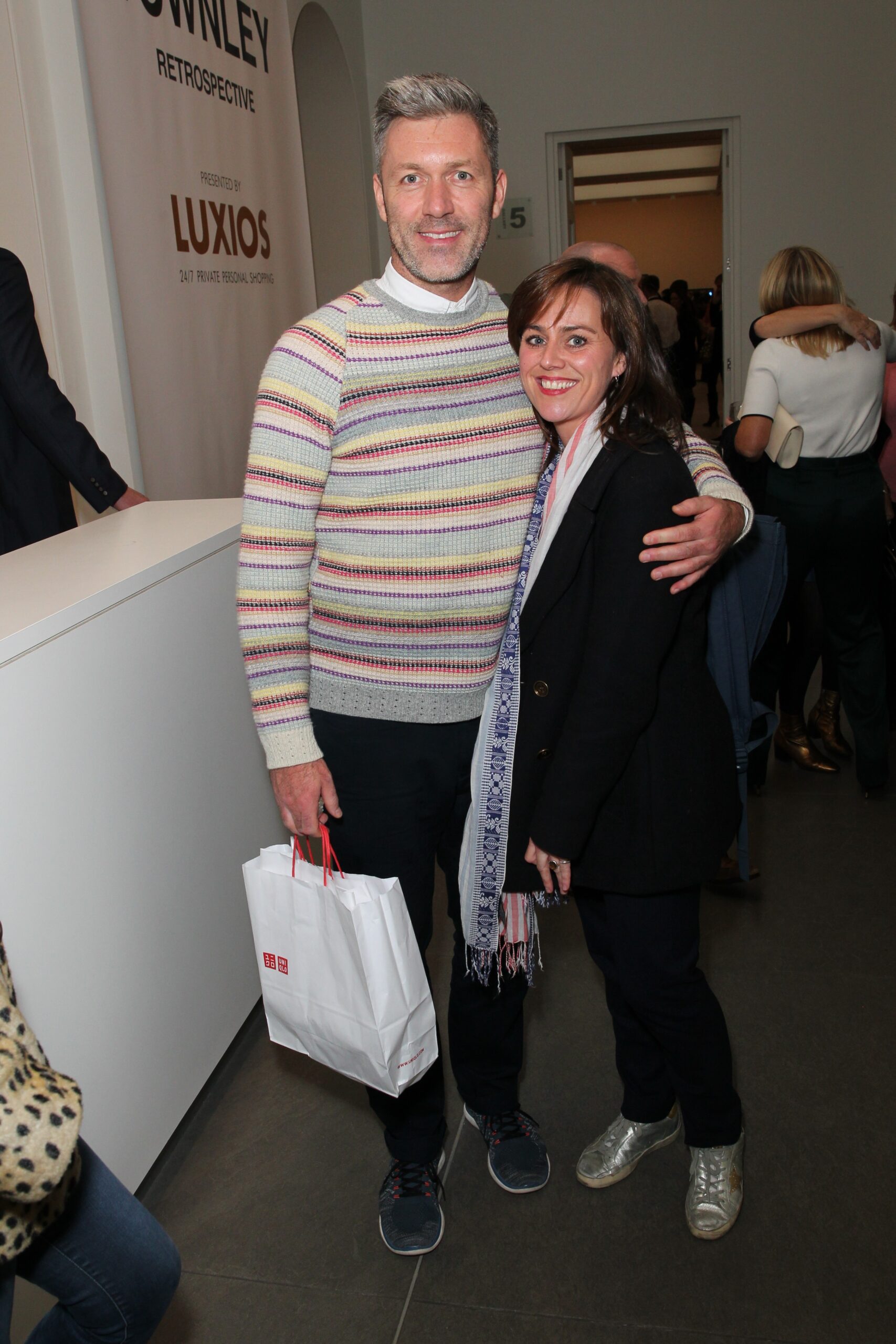 Jill Halfpenny and Matt Janes smiling