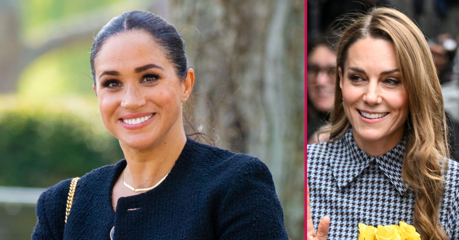 ED composite of Meghan Markle and Kate Middleton smiling
