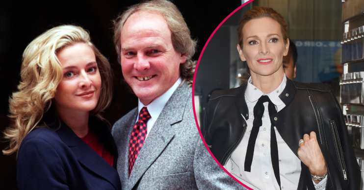 Gabby Logan and her dad