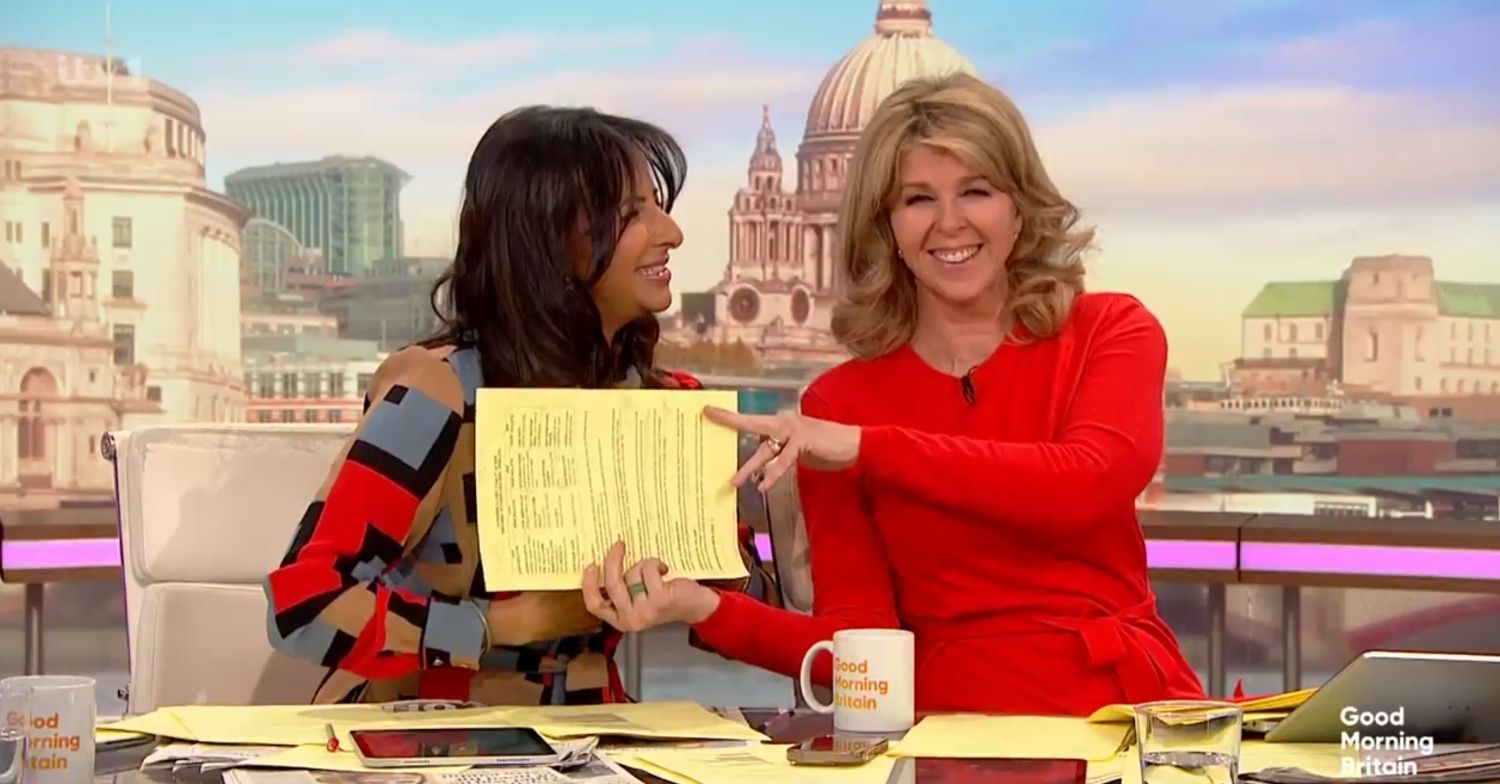 Ranvir Singh and Kate Garraway on GMB