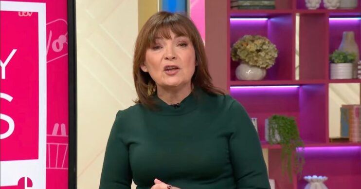 Lorraine Kelly hosting her show