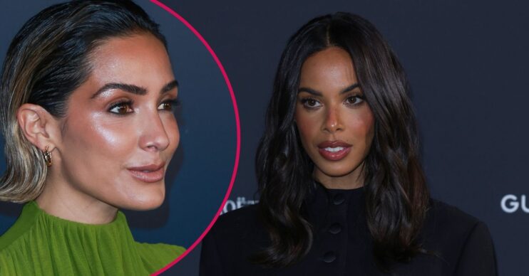 Rochelle Humes and Frankie Bridge on the red carpet