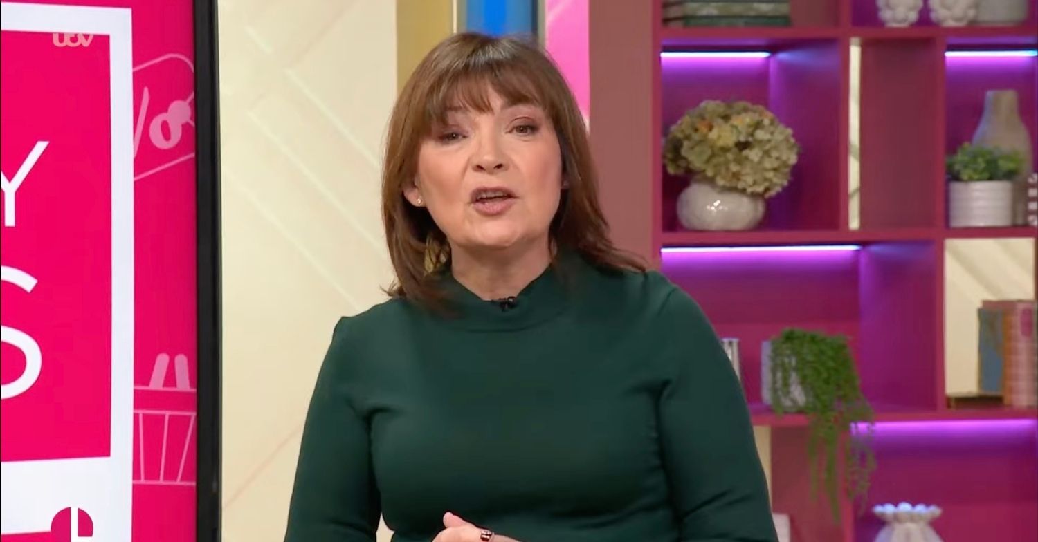 Lorraine Kelly hosting her show