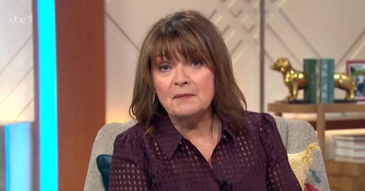 Lorraine Kelly hosting her show