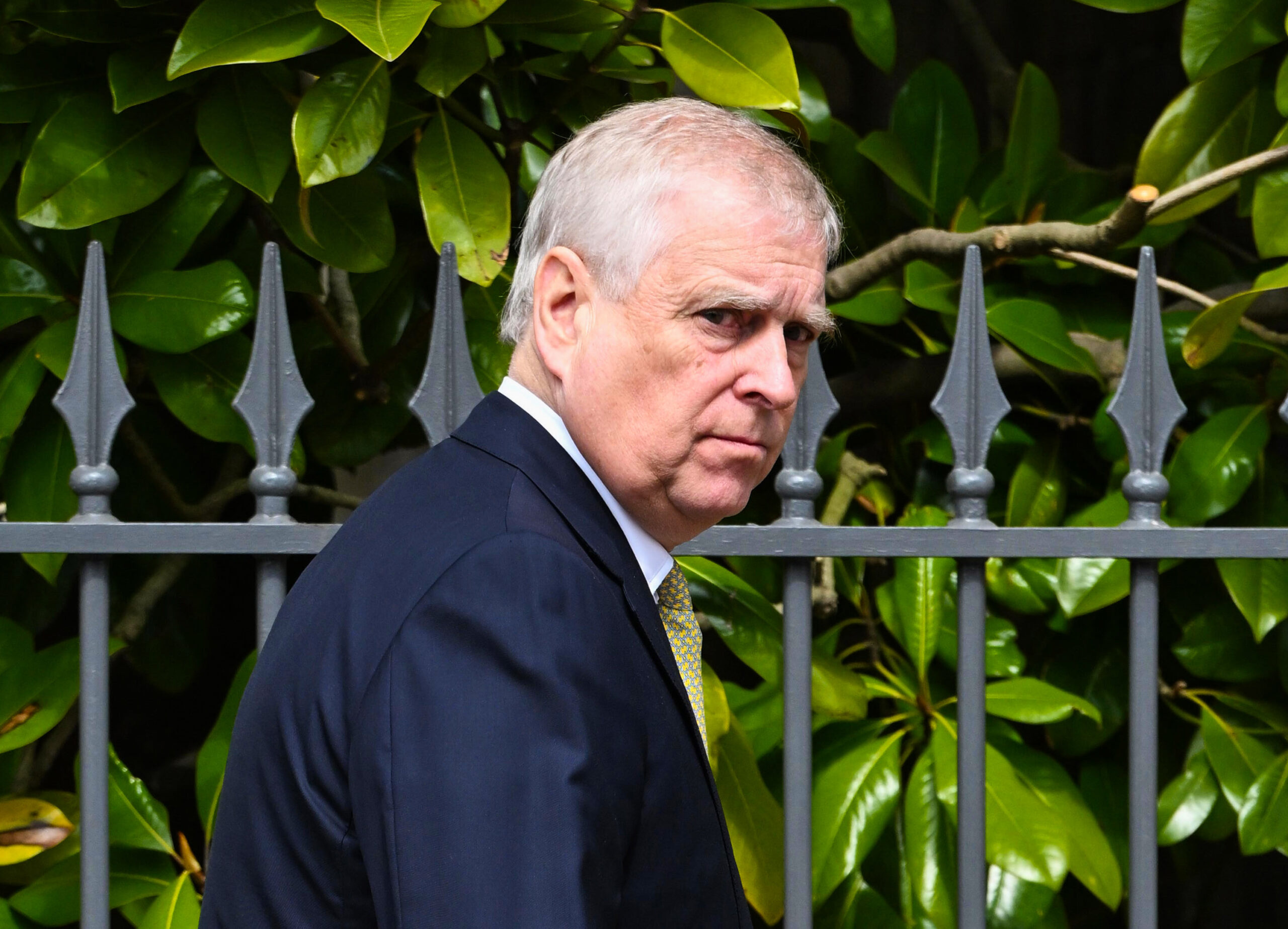 Prince Andrew frowning 