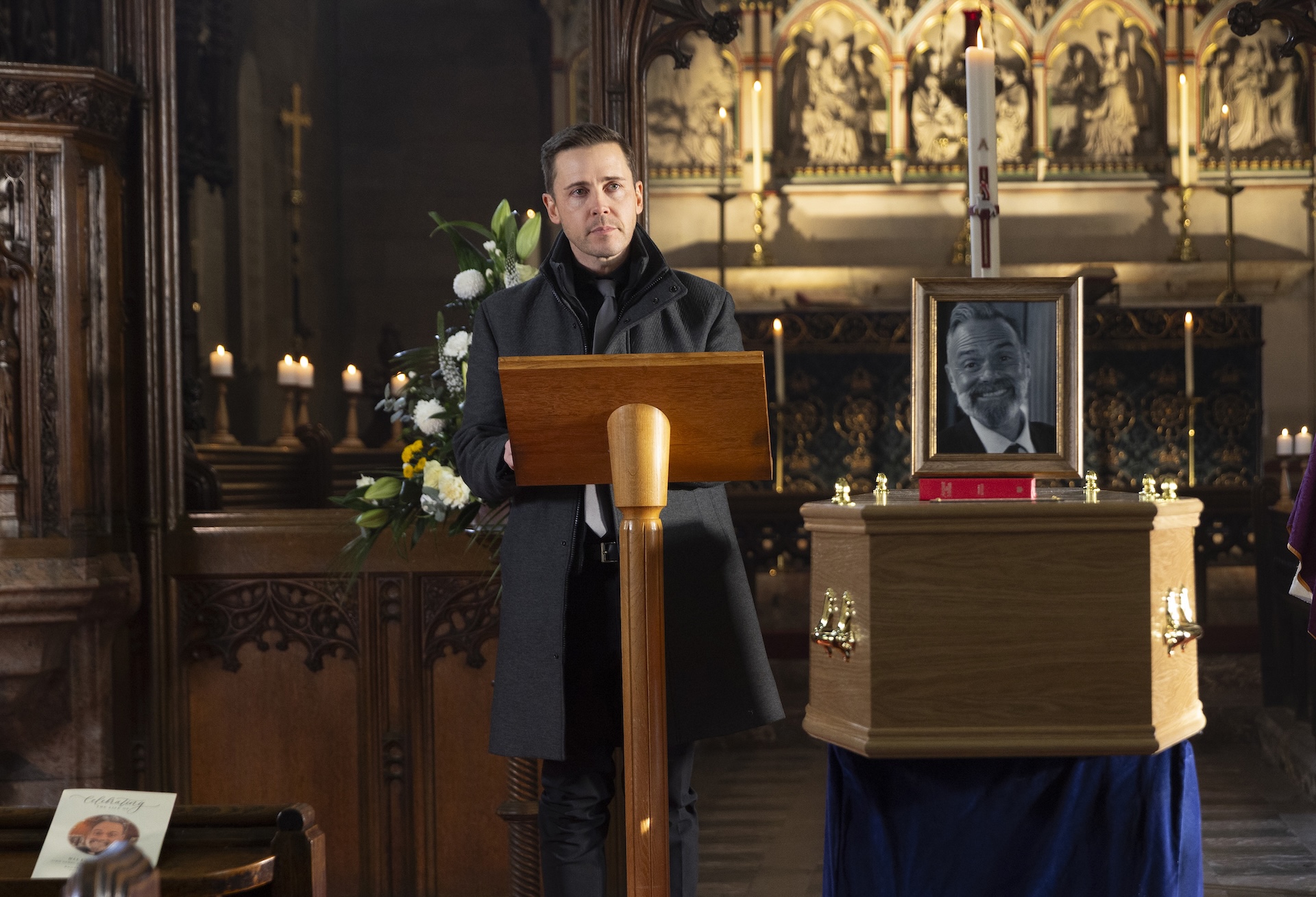 Billy's funeral in Coronation Street