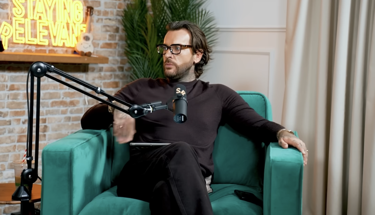 Pete Wicks on his podcast