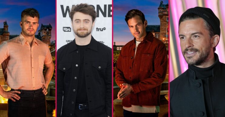 Matthew from The Traitors, Daniel Radcliffe, Sam from The Traitors and Jonathan Bailey