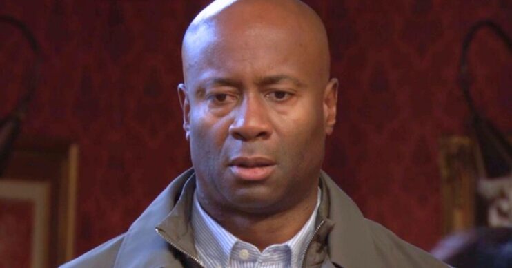 Anthony looks worried in EastEnders (Credit: BBC/Composite: ED!)