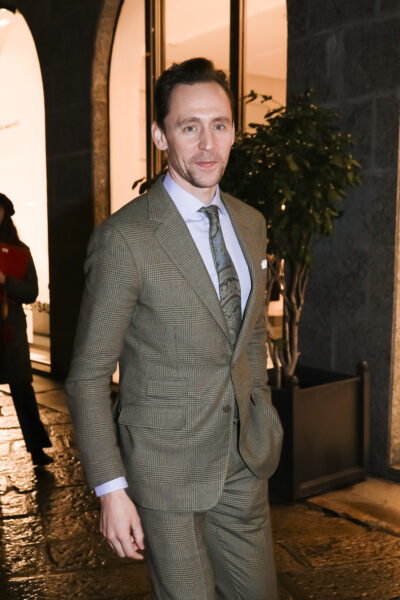 Tom Hiddleston at fashion week