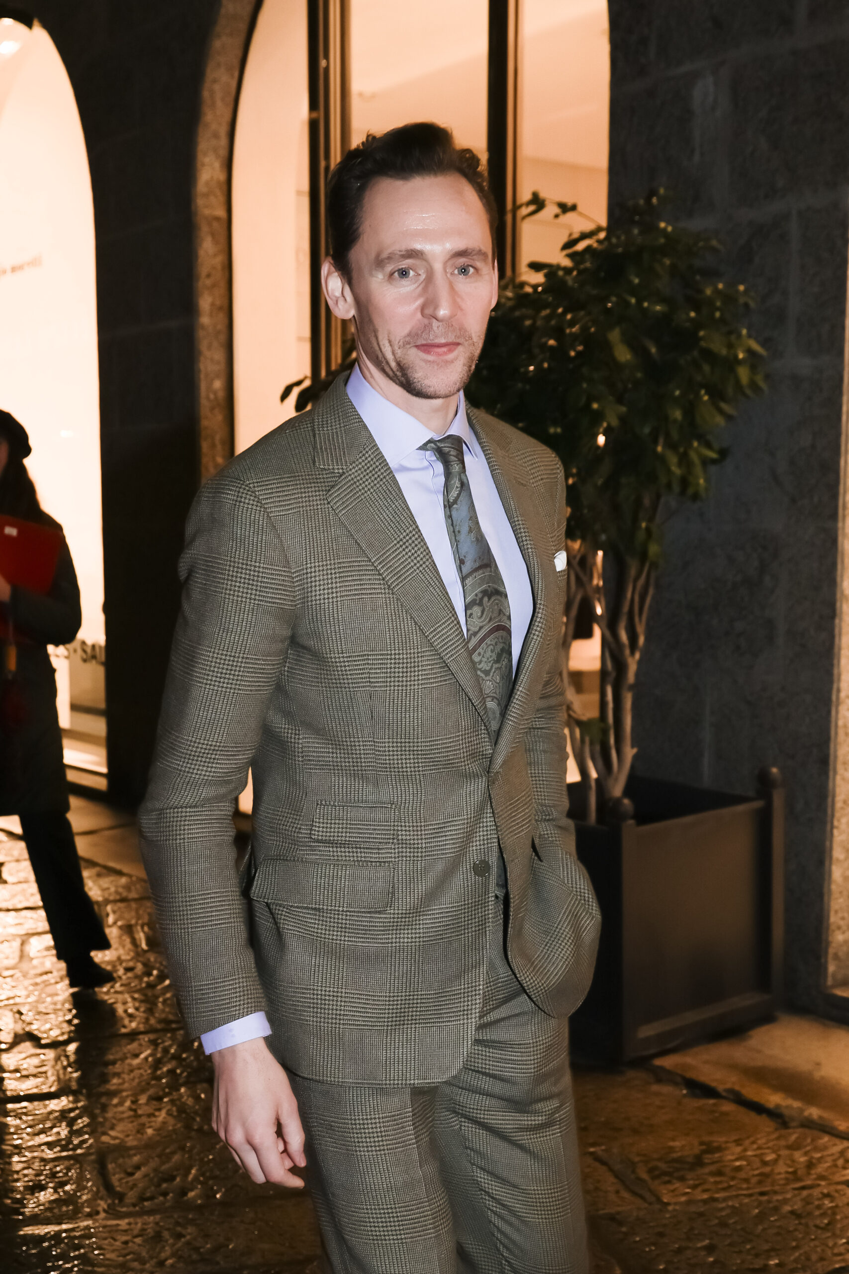 Tom Hiddleston at fashion week