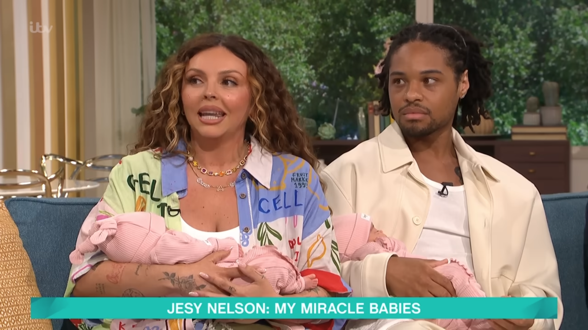 Zion Foster and Jesy Nelson on This Morning