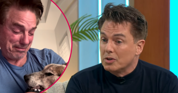 John Barrowman crying over his dog's body and speaking on Lorraine