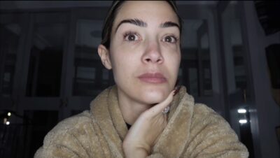 Frankie Bridge looking in front