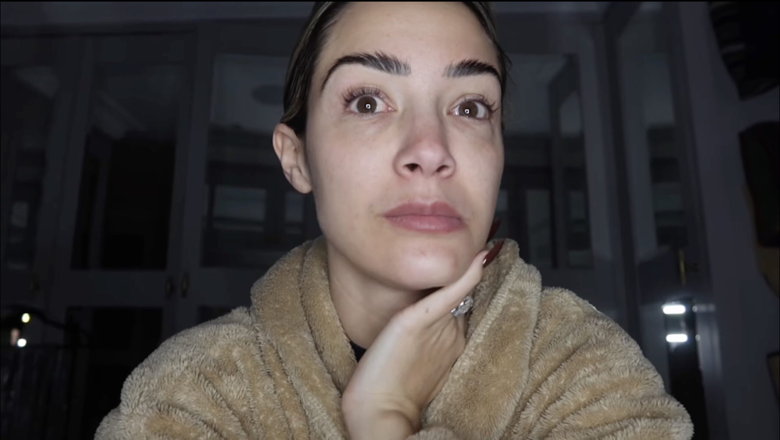 Frankie Bridge looking in front