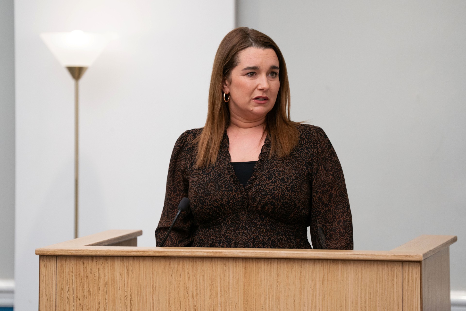 Vicki in court giving evidence 