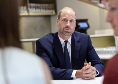 Prince William in suit at royal engagement