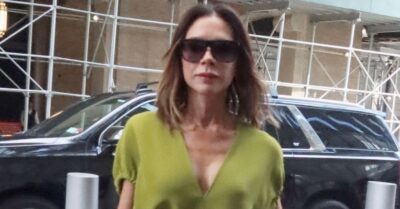 Victoria Beckham green dress