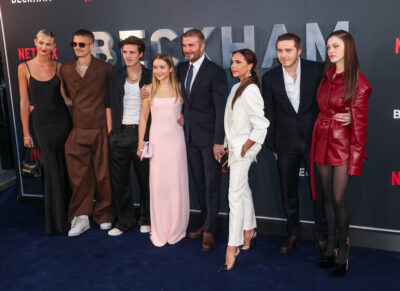 The Beckham family on the red carpet