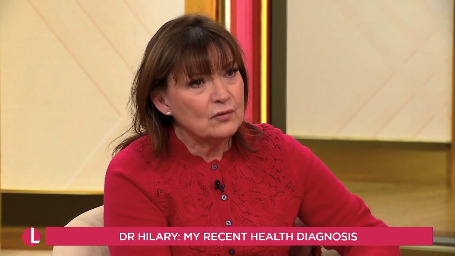 Lorraine Kelly looking concerned