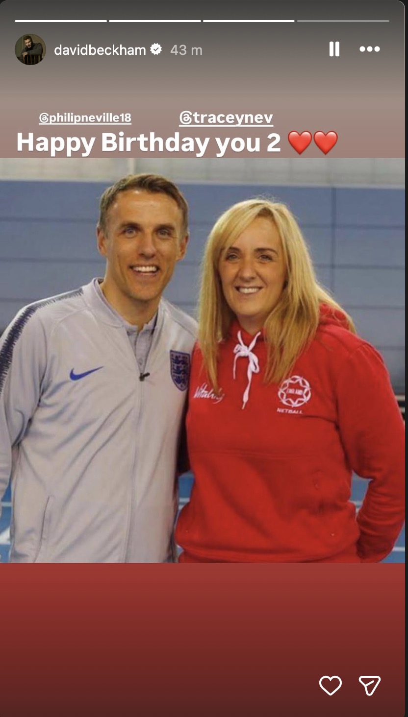 Phillip and Tracey Neville smiling