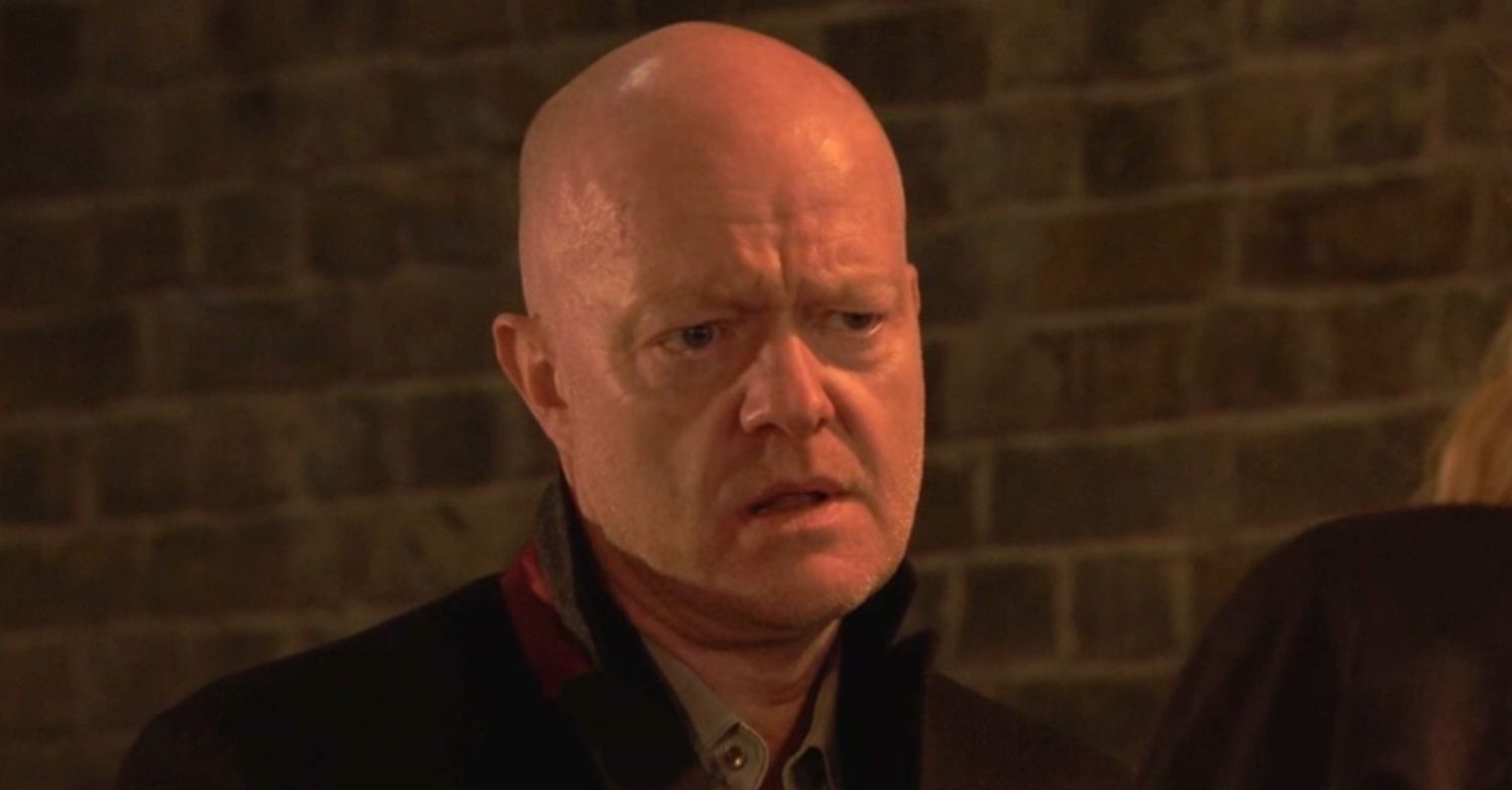 Max looking serious in EastEnders