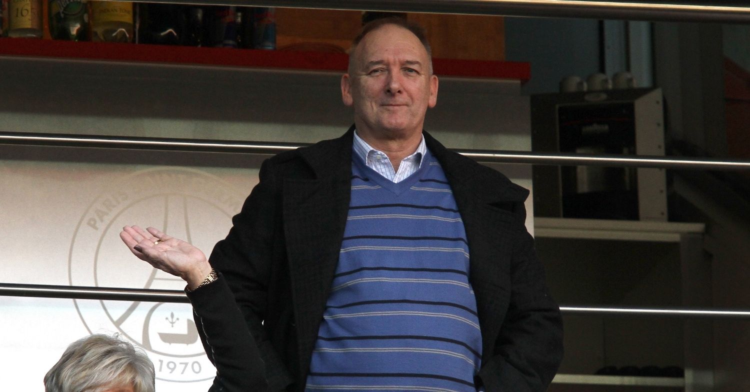 David Beckham's dad Ted in blue jumper