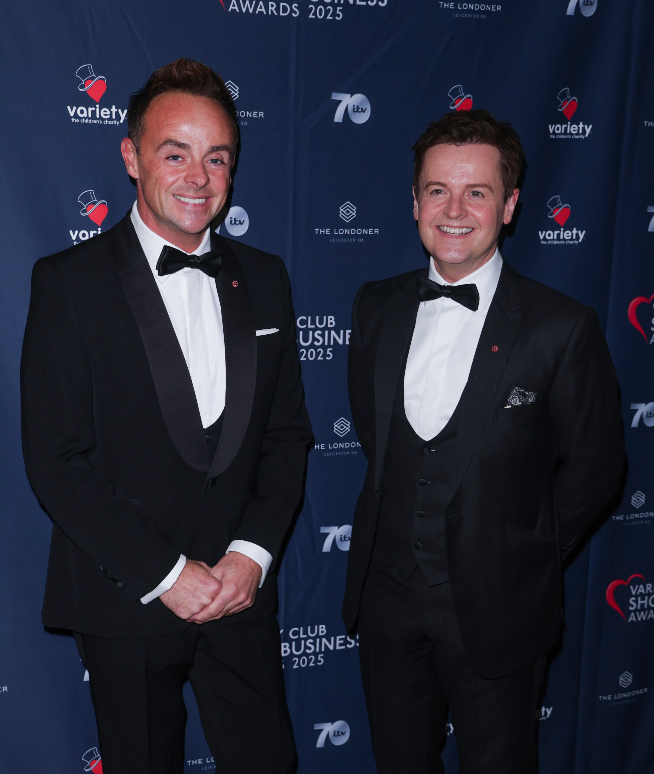 Ant and Dec on the red carpet smiling