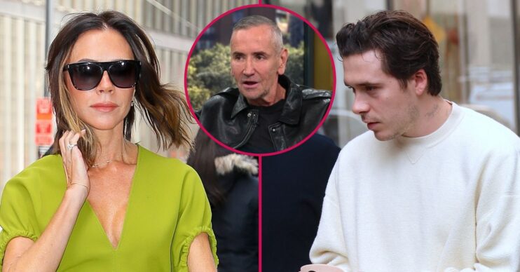 Victoria Beckham, DJ Fat Tony and Brooklyn Beckham