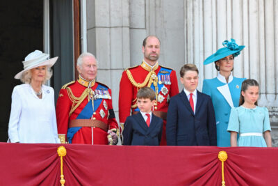 Royal family on palace balcony at Trooping the Colour